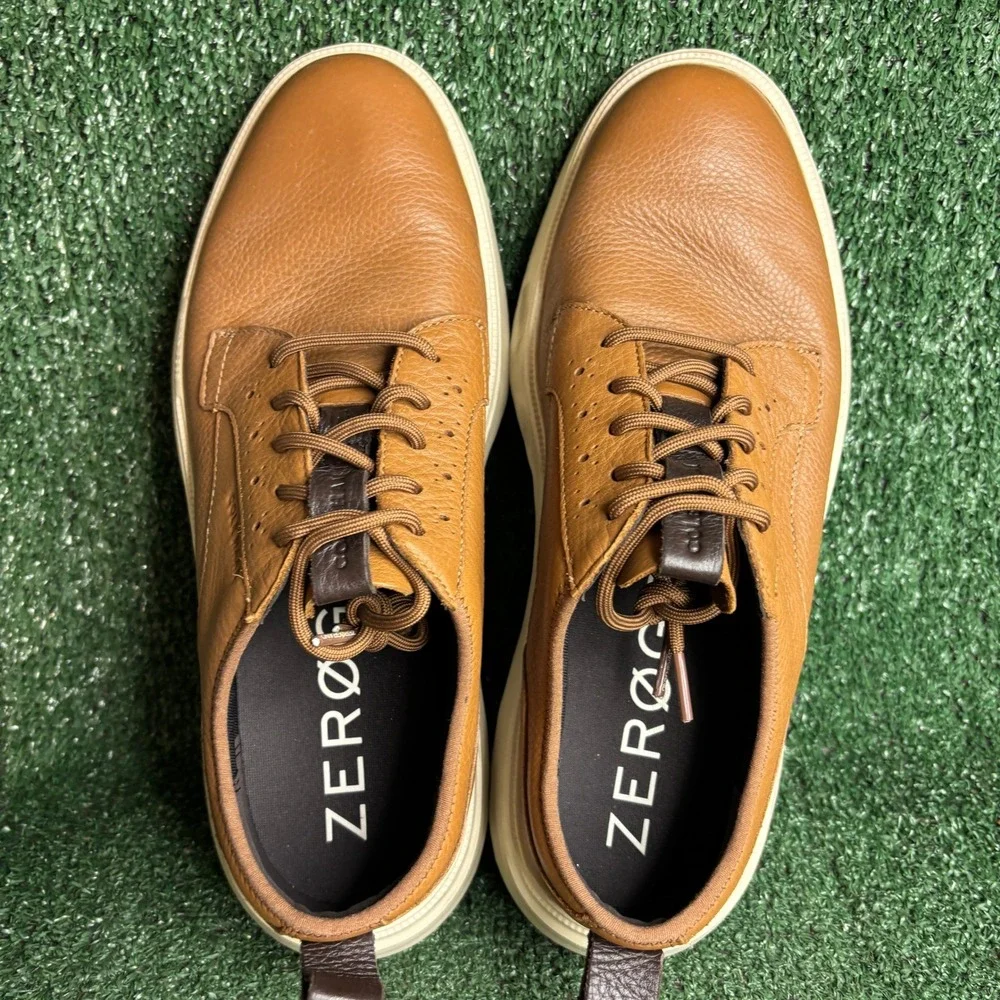Cole Haan Zerogrand 360 C38509 Leather Oxford Casual Sneaker Brown Mens Sz 11 M